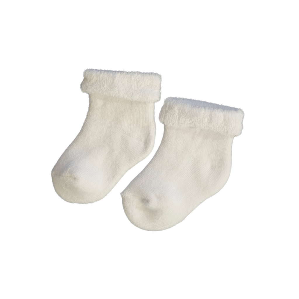 Chaussettes bébé blanches uni