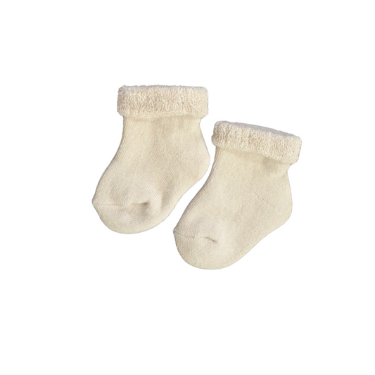 Chaussettes bébé beiges