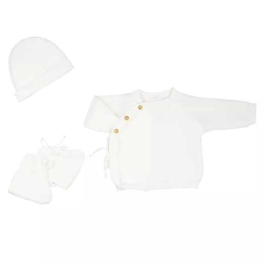 Trousseau de naissance brassière bonnet & chaussons